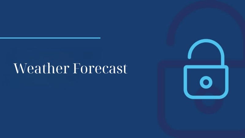 Security questions keep your weather data safe