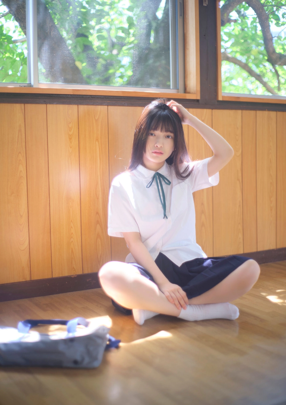 Her sultry gaze reveals the deep allure of Airi Hirata