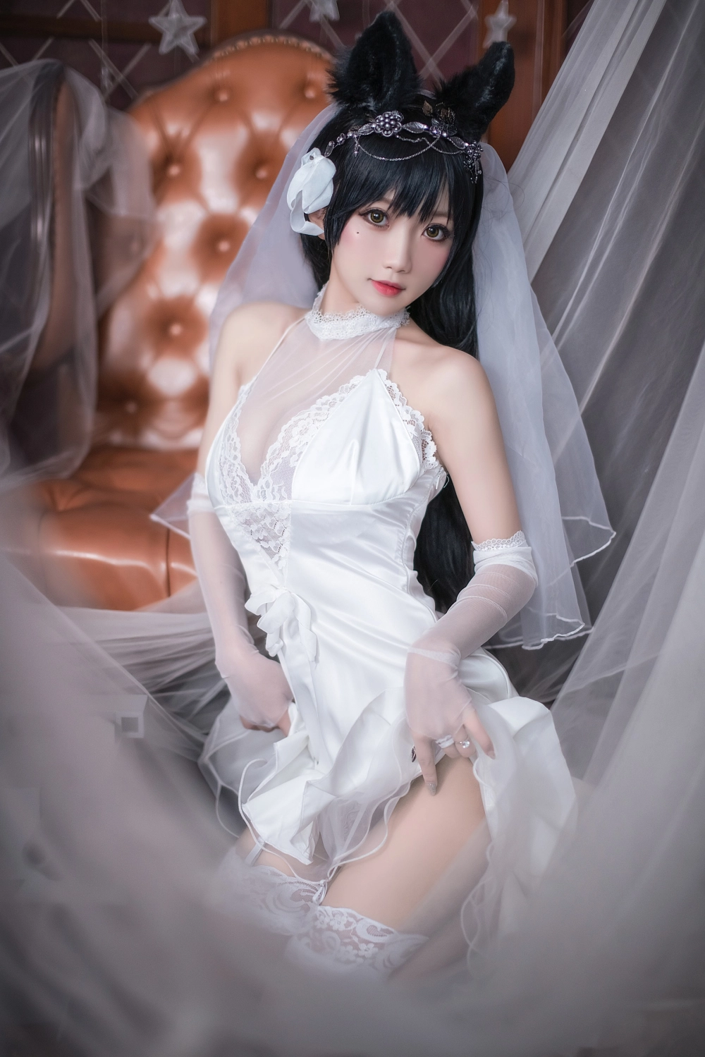 Devil in a stunning bridal gown