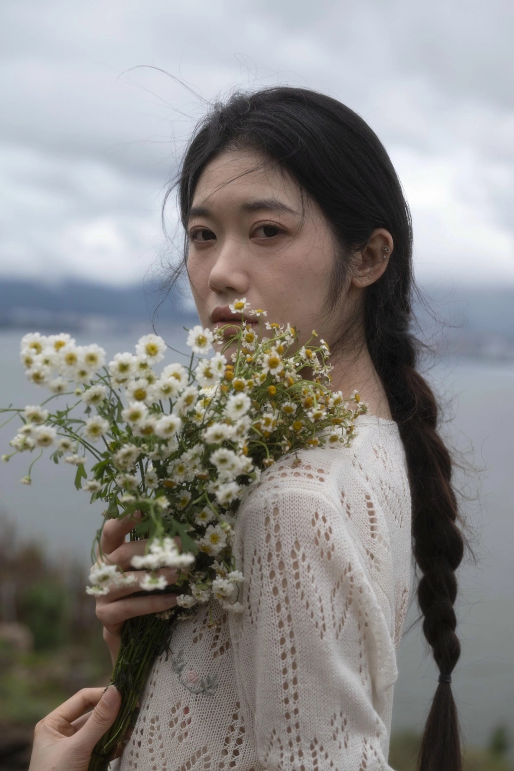 Fei Li Nini exploring a beautiful location