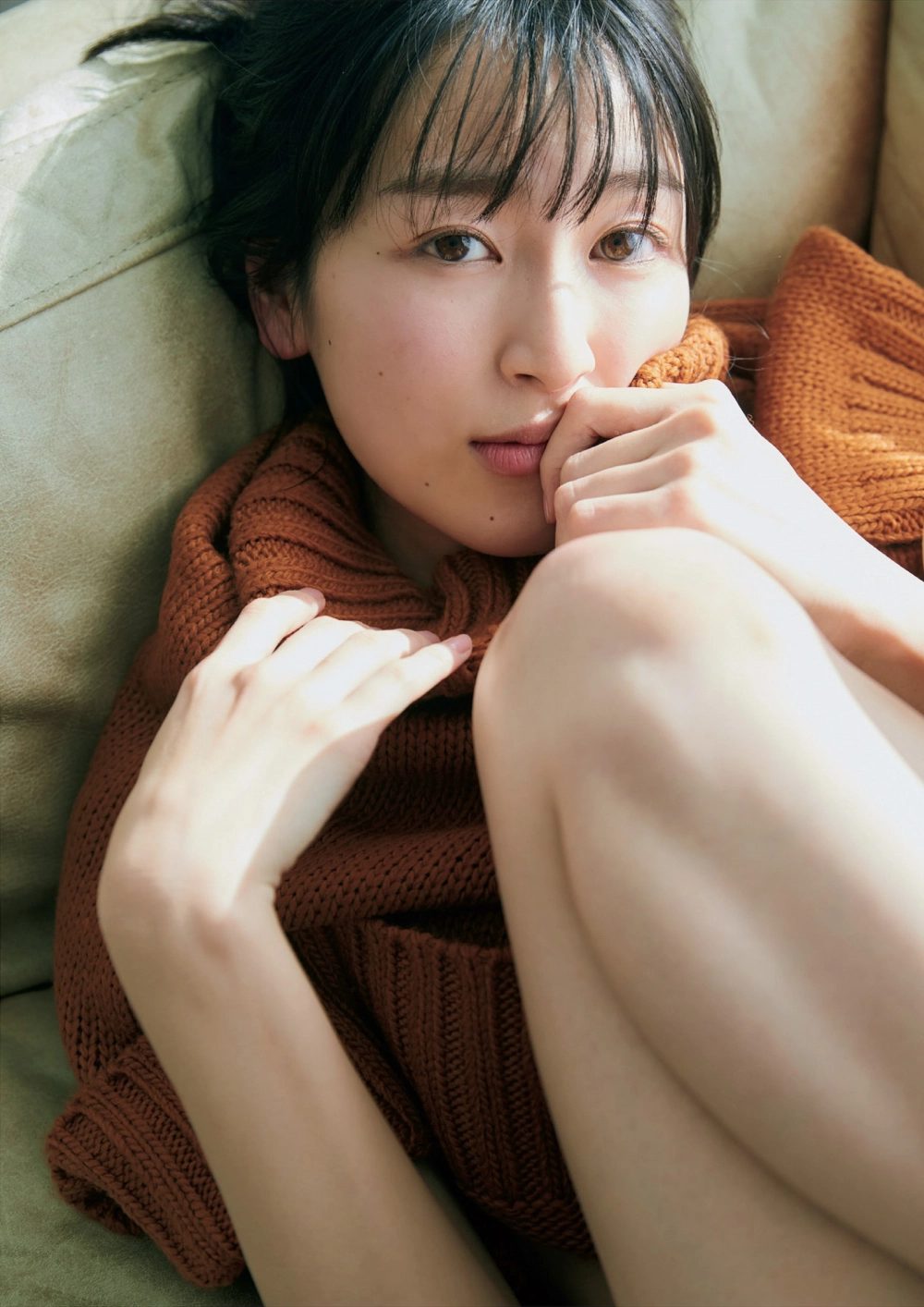 Her expression Kana Nakada poised and deeply alluring