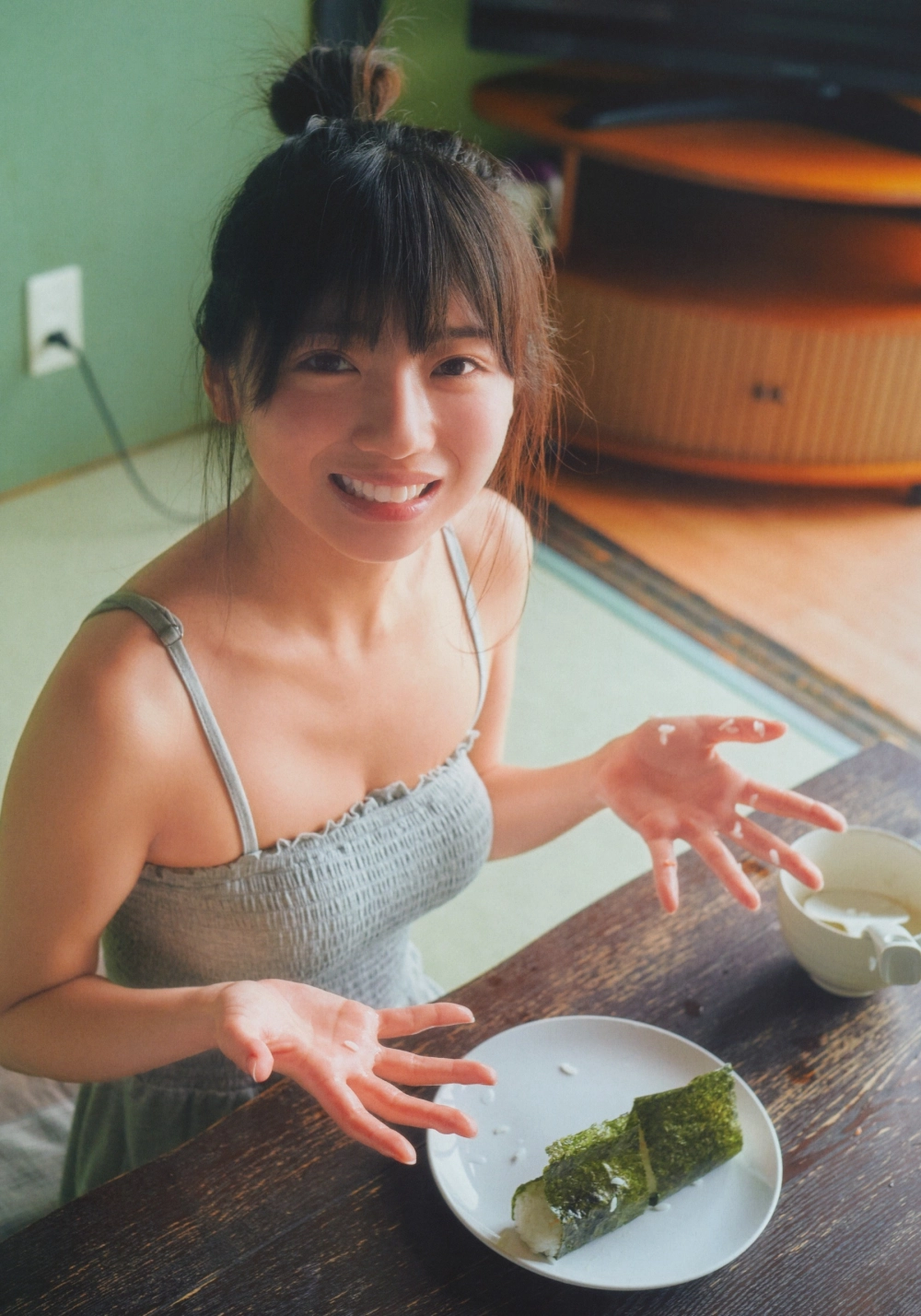 Witness the seductive artistry of model Kyoko Saito