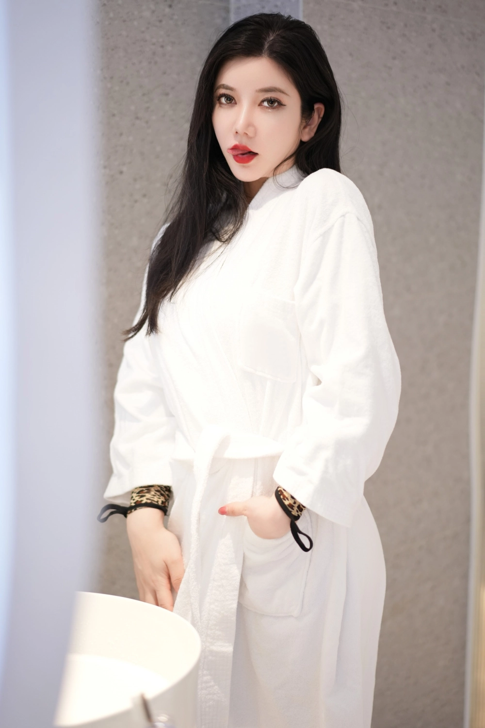 Liu Yining's gentle smile
