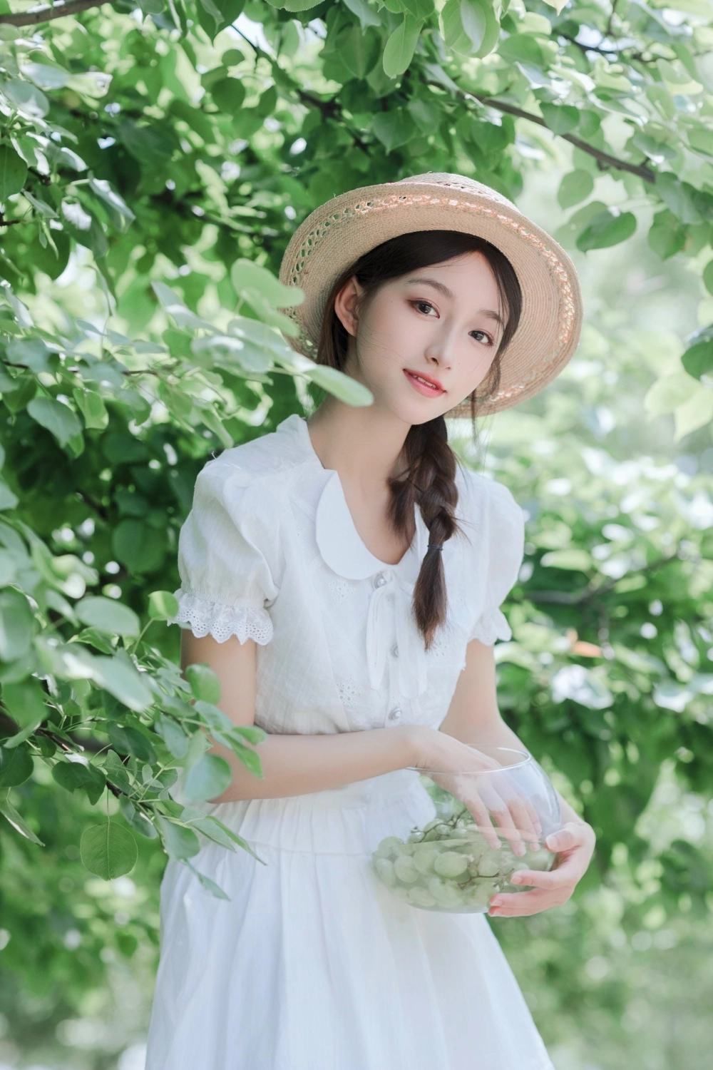 A candid moment with Lin Miaoxin in nature