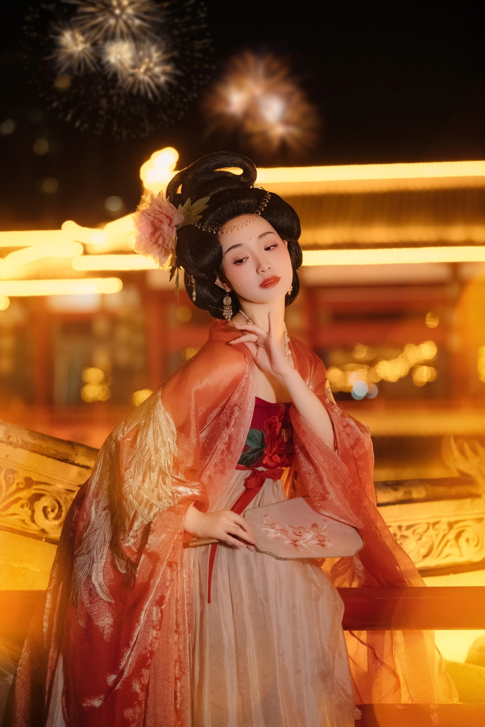 The serene expression of Ling Zixi