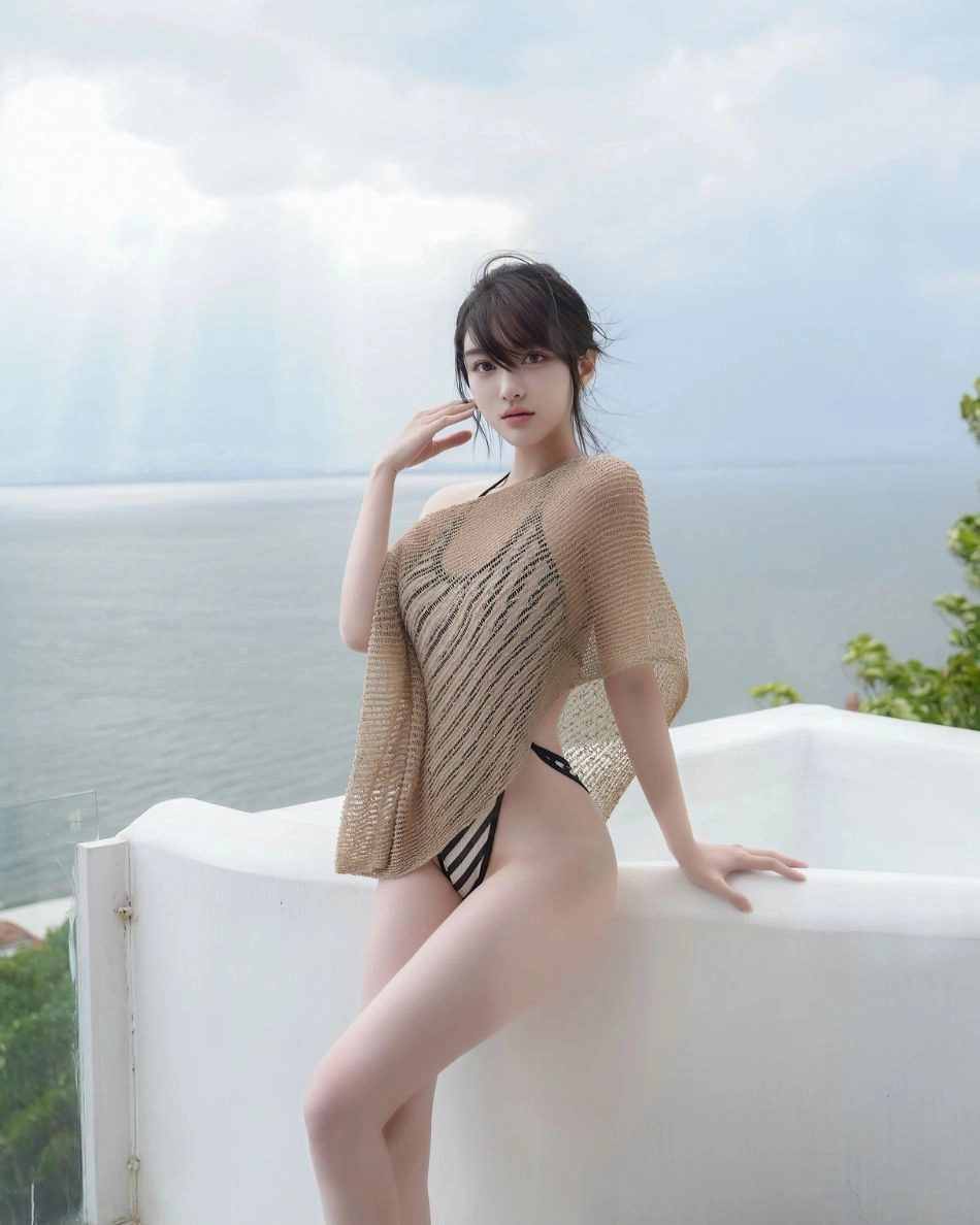 A powerful and confident look in a minimalist style.