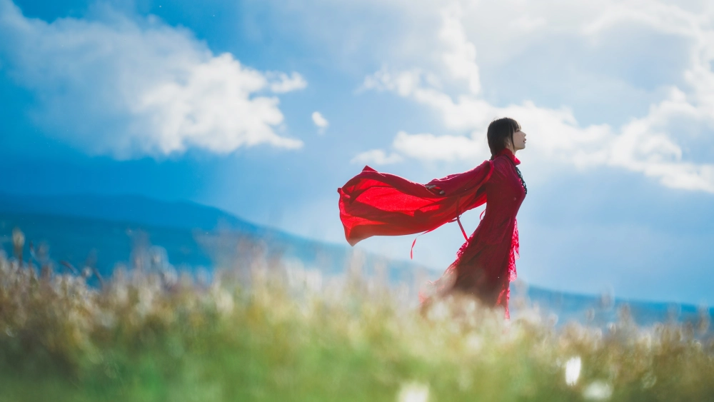 An unforgettable photo of Qin Jiujiu in nature