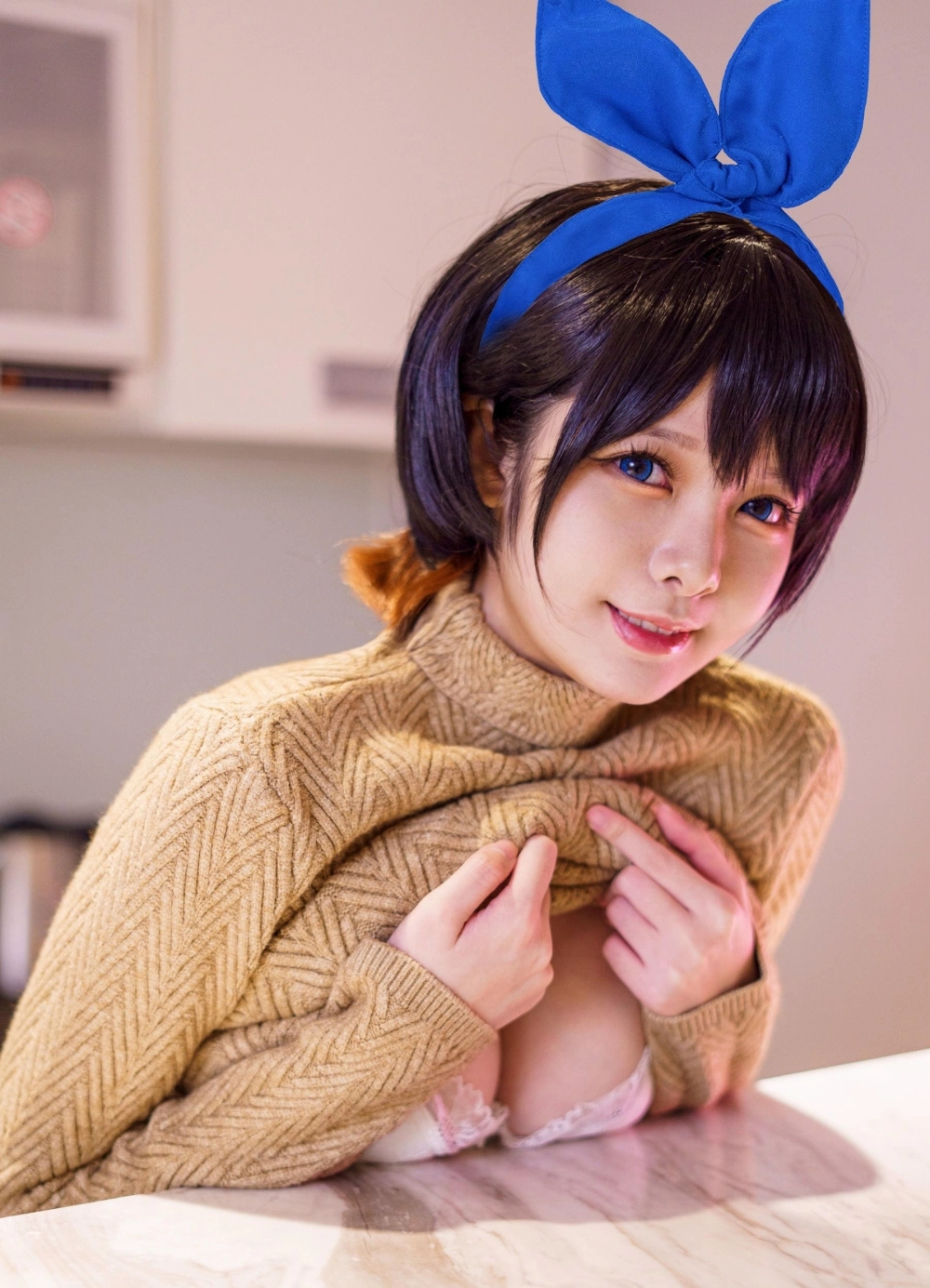 The sweet and gentle smile of Xiaoba