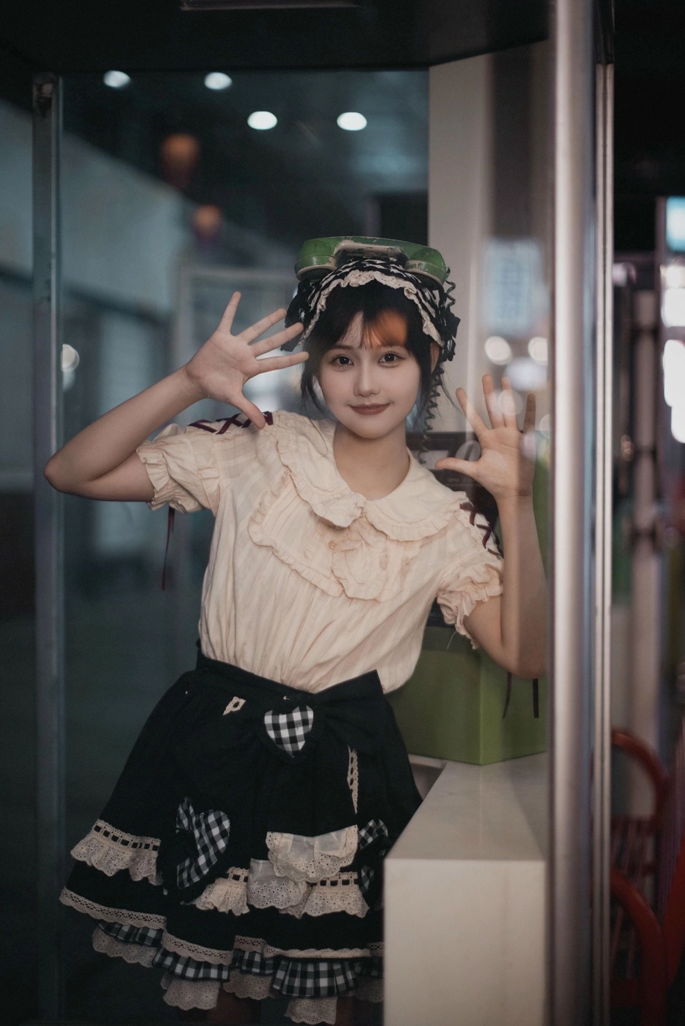 A close-up of Xiaoguan's charming expression