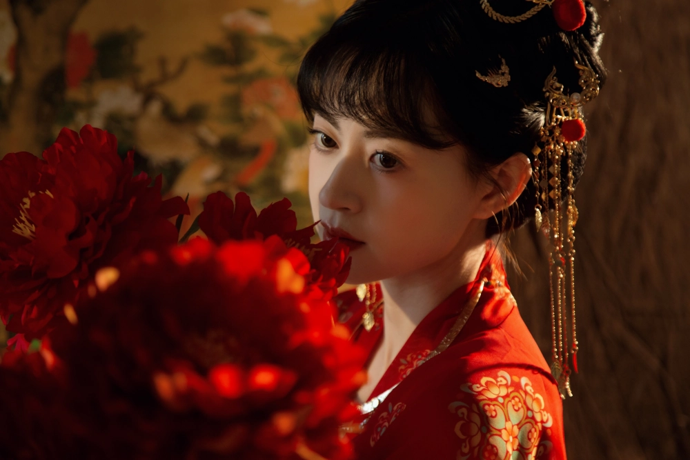 A stunning close-up of Yi Xuan
