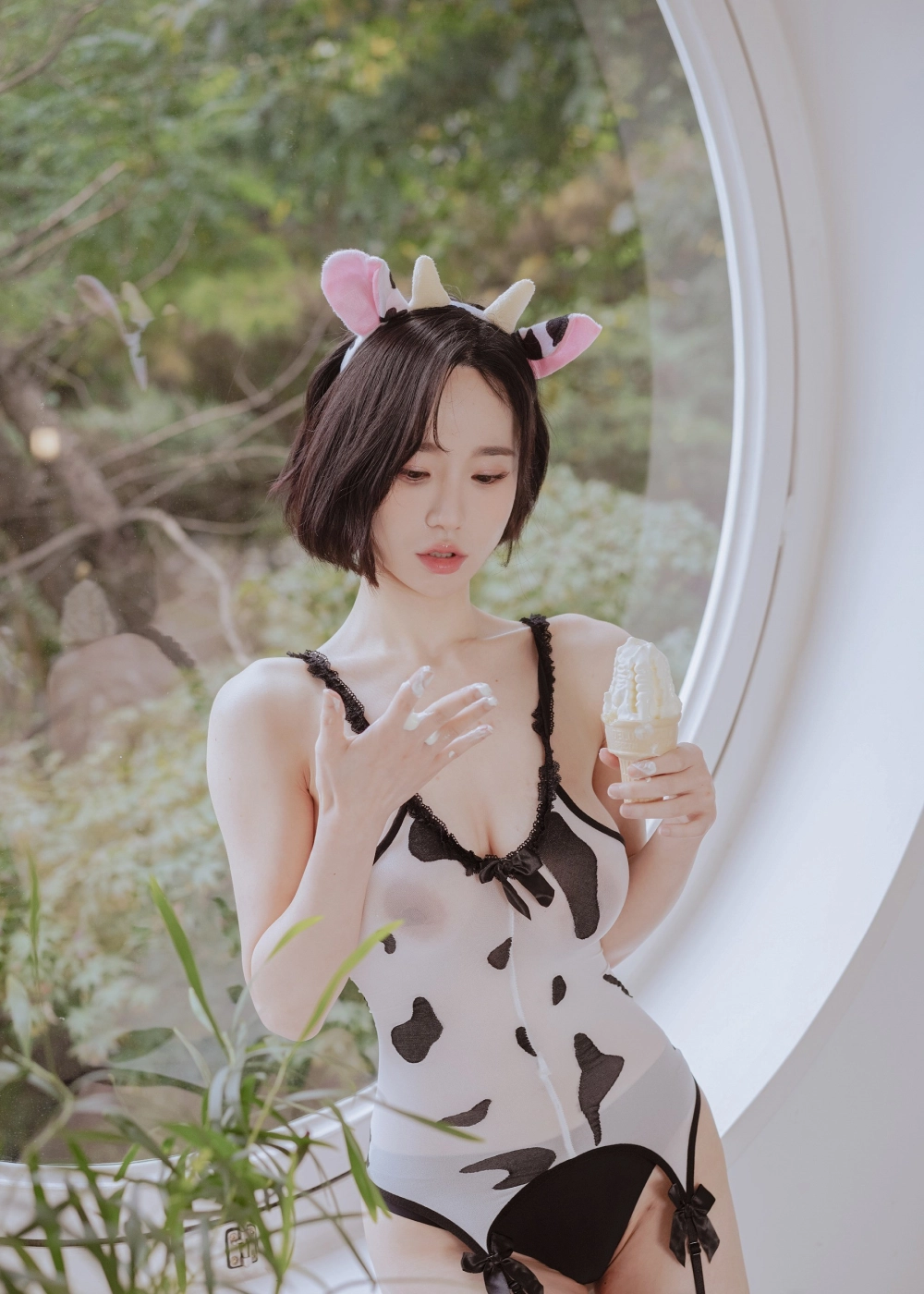 Yunha grace wrapped in gentle allure