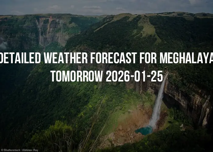 Detailed weather forecast for Meghalaya tomorrow 2026-01-25