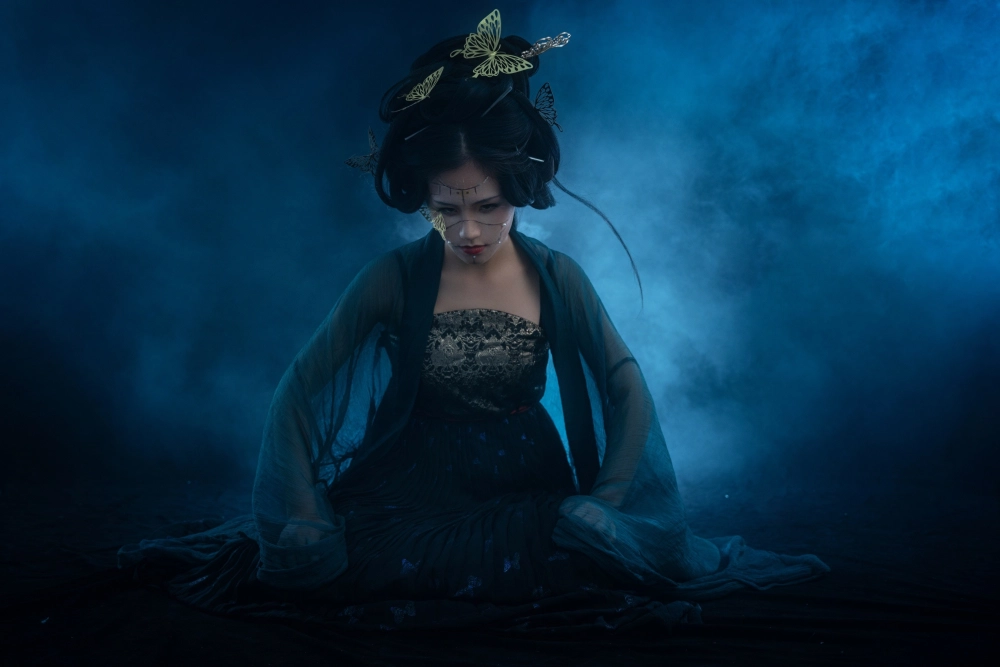 Boob confidence radiates calm seductive energy