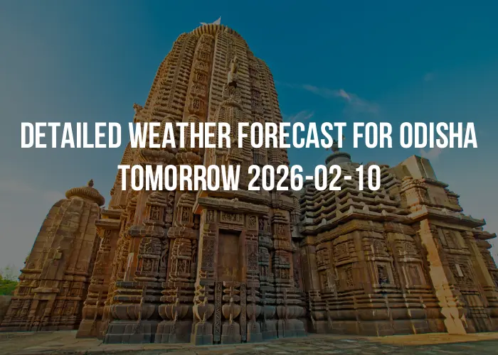 Detailed weather forecast for Odisha tomorrow 2026-02-10