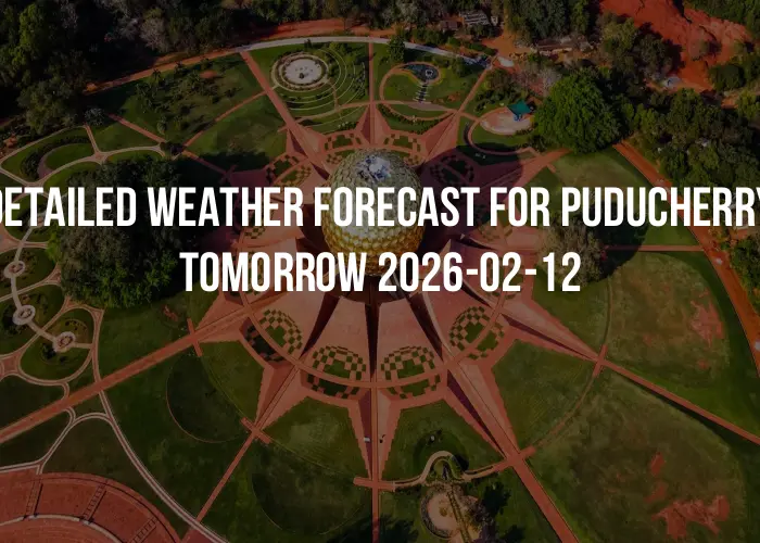 Detailed weather forecast for Puducherry tomorrow 2026-02-12