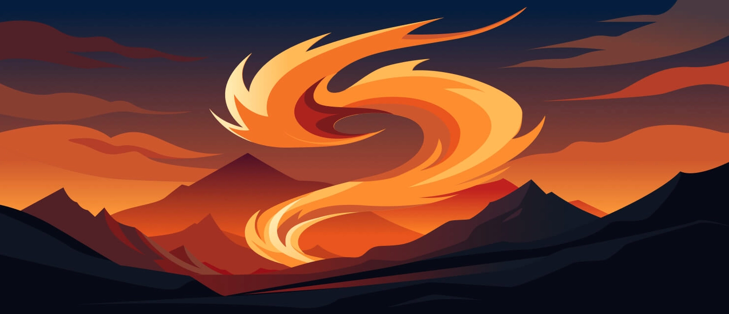 An illustrative graphic showing the difference between a tornado and a fire whirl