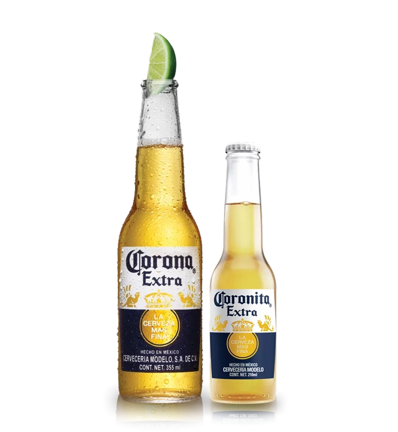 Corona Extra and Coronita bottles