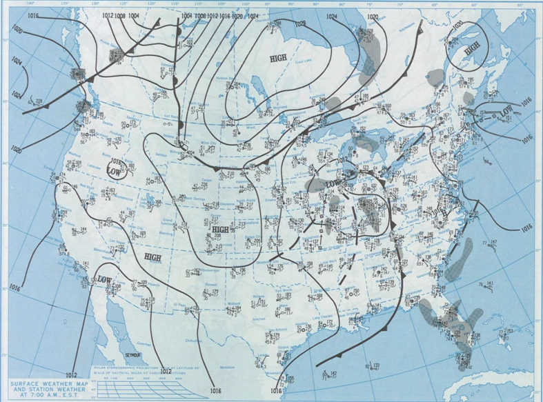 Diagram illustrating the formation of a cold air funnel