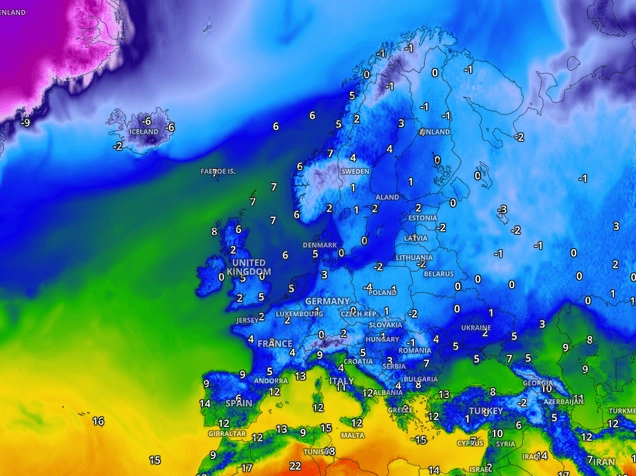 Europe experiencing extreme cold weather in April 2021