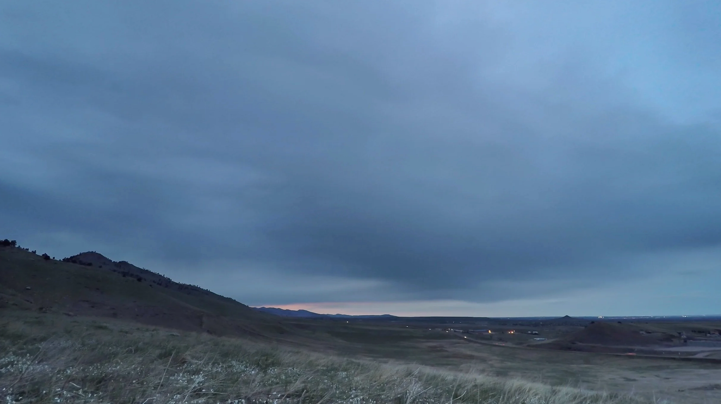 General view of altostratus clouds
