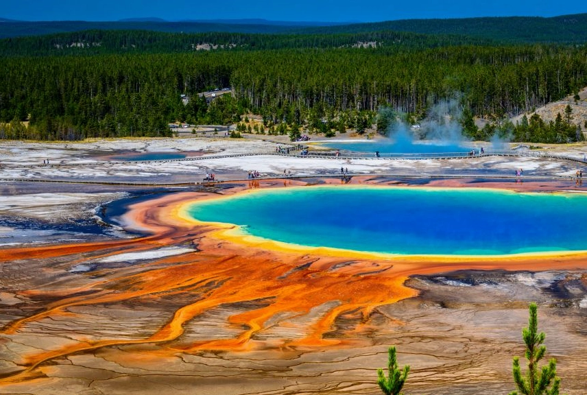 Grand Prismatic Spring in Yellowstone National Park