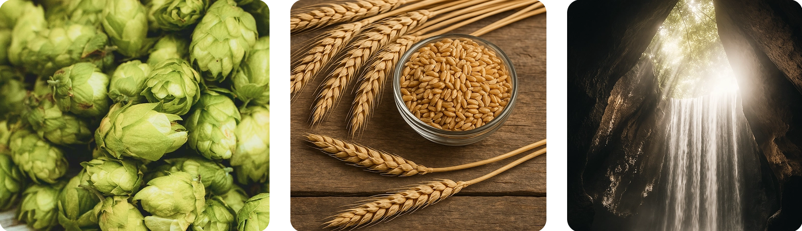 Natural ingredients: hops, barley, water
