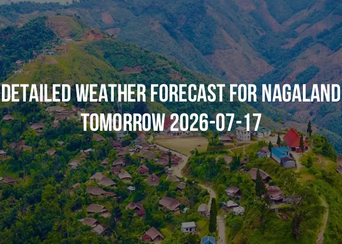 Detailed weather forecast for Nagaland tomorrow 2026-07-17