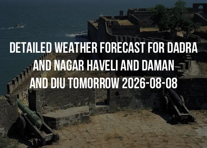 Detailed weather forecast for Dadra and Nagar Haveli and Daman and Diu tomorrow 2026-08-08