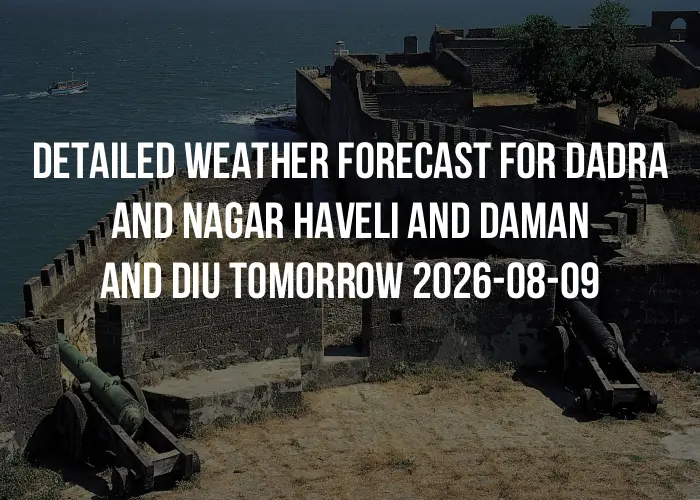 Detailed weather forecast for Dadra and Nagar Haveli and Daman and Diu tomorrow 2026-08-09