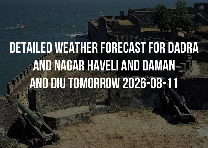 Detailed weather forecast for Dadra and Nagar Haveli and Daman and Diu tomorrow 2026-08-11
