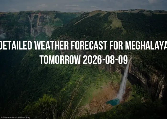 Detailed weather forecast for Meghalaya tomorrow 2026-08-09