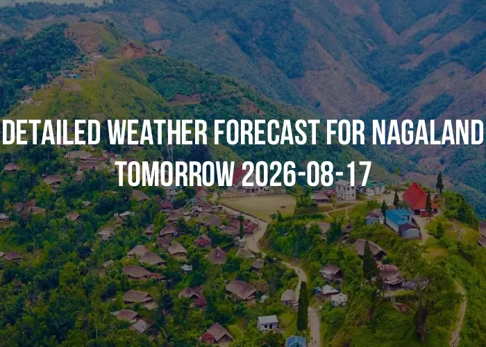 Detailed weather forecast for Nagaland tomorrow 2026-08-17