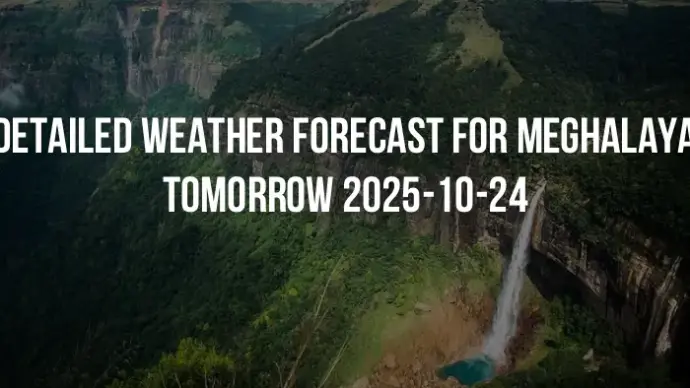 Detailed weather forecast for Meghalaya tomorrow 2025-10-24