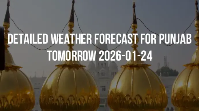 Detailed weather forecast for Punjab tomorrow 2026-01-24