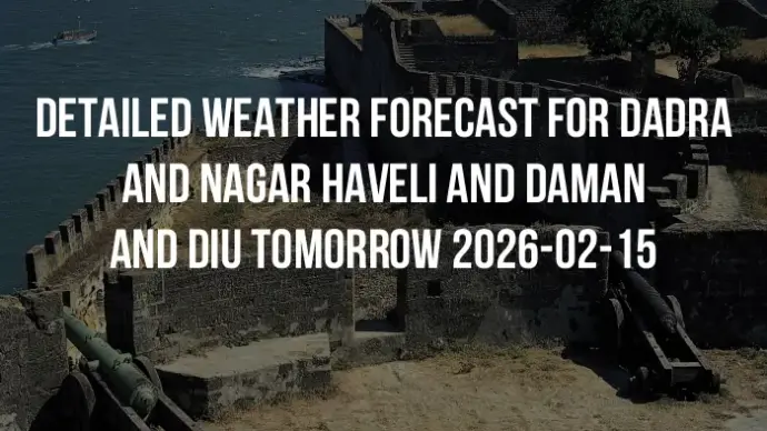 Detailed weather forecast for Dadra and Nagar Haveli and Daman and Diu tomorrow 2026-02-15