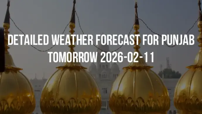 Detailed weather forecast for Punjab tomorrow 2026-02-11