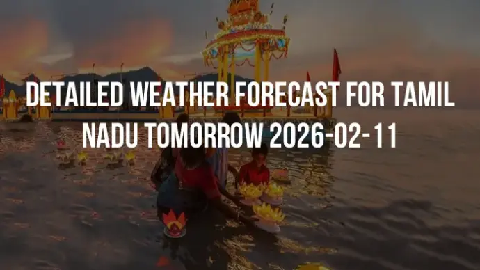 Detailed weather forecast for Tamil Nadu tomorrow 2026-02-11