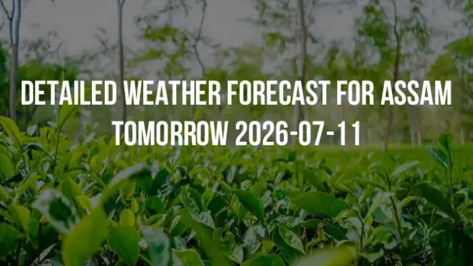 Detailed weather forecast for Assam tomorrow 2026-07-11