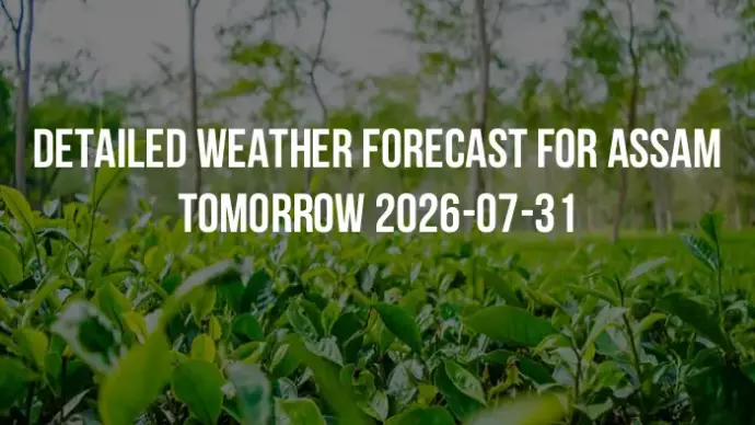 Detailed weather forecast for Assam tomorrow 2026-07-31