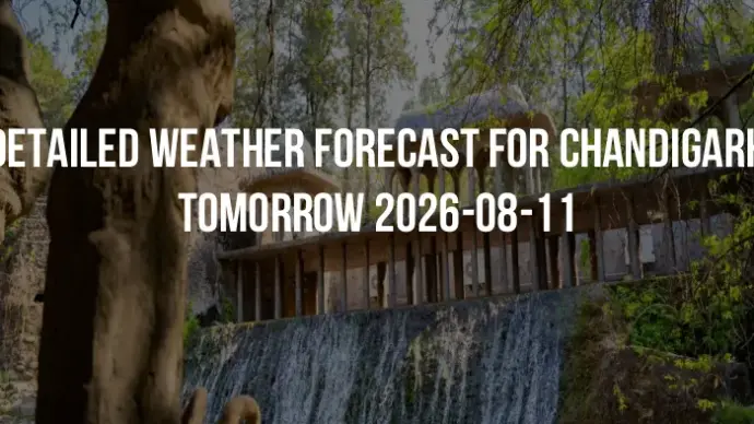 Detailed weather forecast for Chandigarh tomorrow 2026-08-11