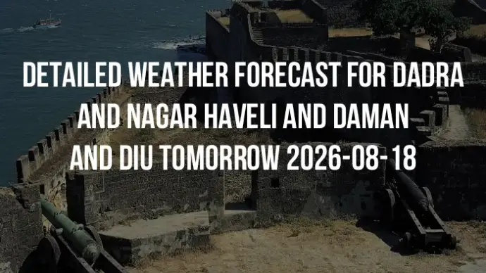Detailed weather forecast for Dadra and Nagar Haveli and Daman and Diu tomorrow 2026-08-18