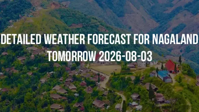Detailed weather forecast for Nagaland tomorrow 2026-08-03