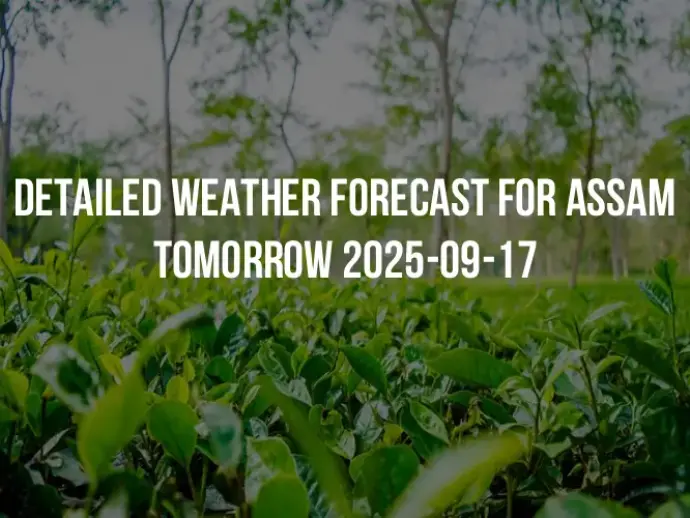 Detailed weather forecast for Assam tomorrow 2025-09-17