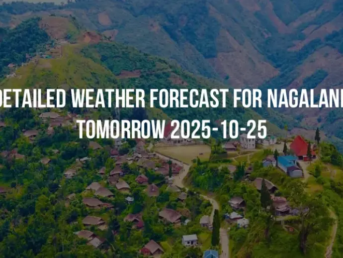 Detailed weather forecast for Nagaland tomorrow 2025-10-25