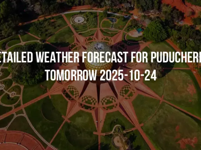 Detailed weather forecast for Puducherry tomorrow 2025-10-24