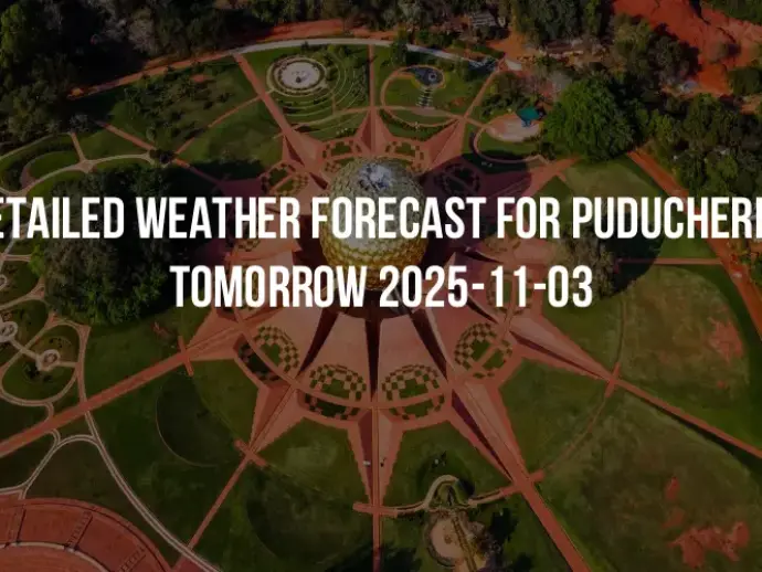 Detailed weather forecast for Puducherry tomorrow 2025-11-03