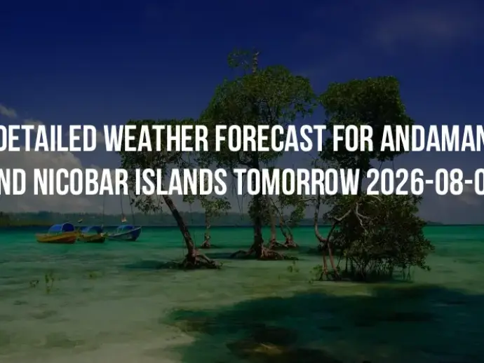 Detailed weather forecast for Andaman and Nicobar Islands tomorrow 2026-08-04